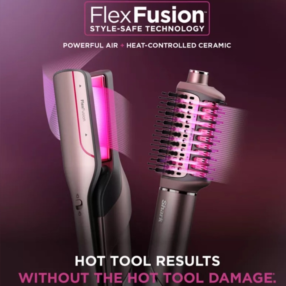 Multi-Function Pink 5-in-1 Hair Styler with Interchangeable Attachments - Picture 10 of 14